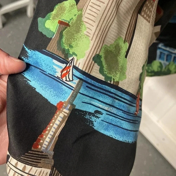 Vintage FU DA SILK New York 100% Silk Zip Up Jacket, Small - Picture 16 of 16